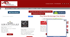 Desktop Screenshot of aakashproperties.com