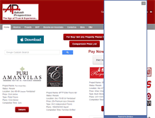 Tablet Screenshot of aakashproperties.com